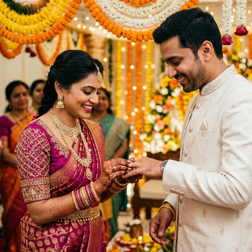 Engagement ceremony photography